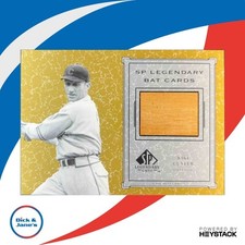 2001 SP Legendary Cuts Kiki Cuyler Game Bat #B-KC Chicago Cubs