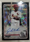 #d 1/1 Black Wave Superfractor Jordan Walker 2020 1st Bowman Chrome RC Auto
