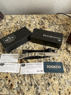 Buck Custom 110 Knife 1 Of 1000 Custom Scales BOS MAGNACUT Pocket Clip Slim