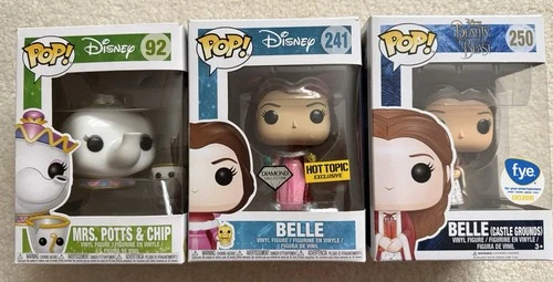 Funko Pop Lot 3 Disney Beauty And The Beast