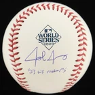Josh Jung Signed 2023 World Series Baseball “23 WS Champs” Beckett BAS Witnessed