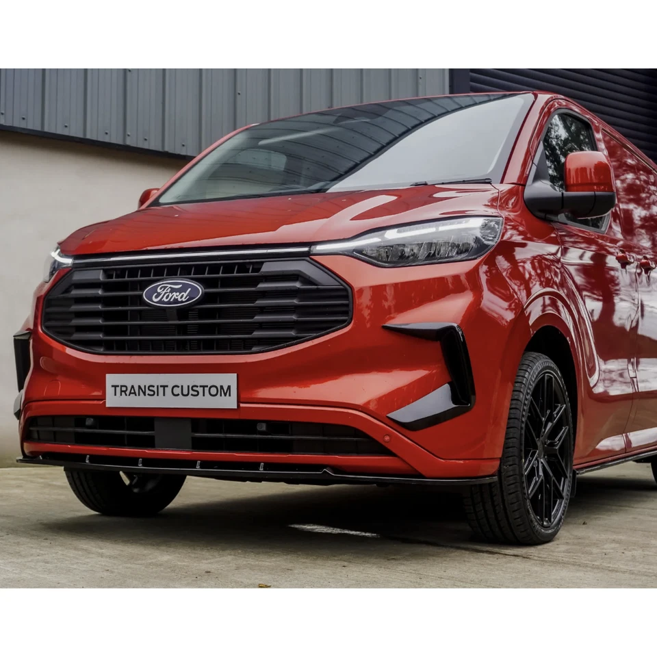 Cinghie anteriori Aero Canard per Ford Transit Custom 2024+ in nero lucido - Bild 4 von 4