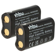 2x Batteria compatibile con Casio QV 4000EX QV 5000SX QV 700 QV 3EX 1000mAh 3,6V