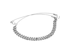 SCS 770119 - Conductive Steel Drag Chain with Mounting Hooks, 32in