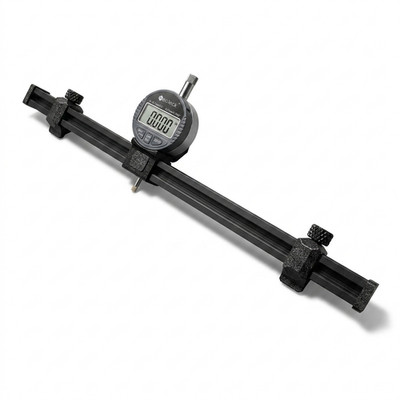 400mm Adjustable Guitar and Bass Neck Relief Gauge With Digital Dial Indicator