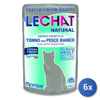 6x Monge Lechat Natural Nassfutter Für Katzen Bianca MPN 8009470006712