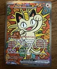 Pokémon Meowth EX Full Art Holo Rare Card 121/088. AI PSA 9
