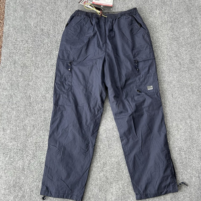 OTB Pant Men Large Navy Reversible Baggy Cargo Rave Parachute VTG 35X32 Y2K DS