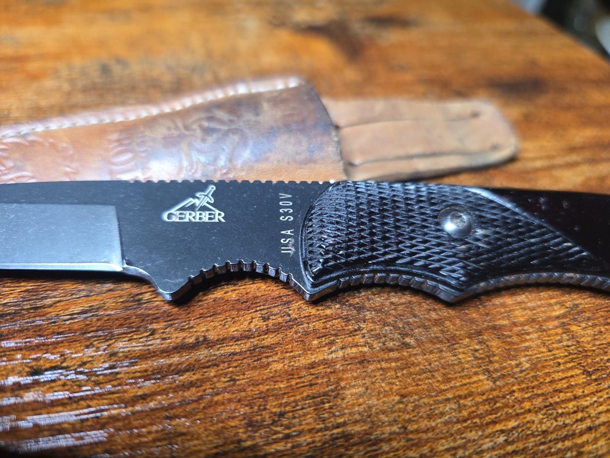 Gerber Freeman S30V Fixed Blade Hunting Knife Cocobolo Handle USA