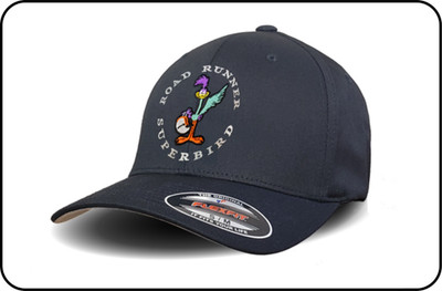 Roadrunner Super Bird Logo - Embroidered Flexfit Adult Cap/Hat - S/M & L/XL