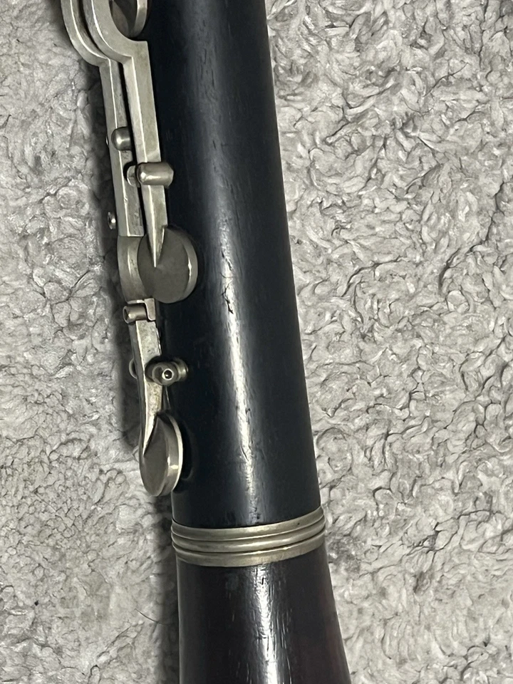 G.H. Clarinete Huller 1943 antiguo Albert Sistem juego completo. Sin estuche. Foto 4 de 4