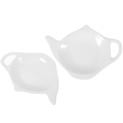 2 Pcs Teebeutelablage Haushalts-teebeutelschale Dip -Sauce -Gericht