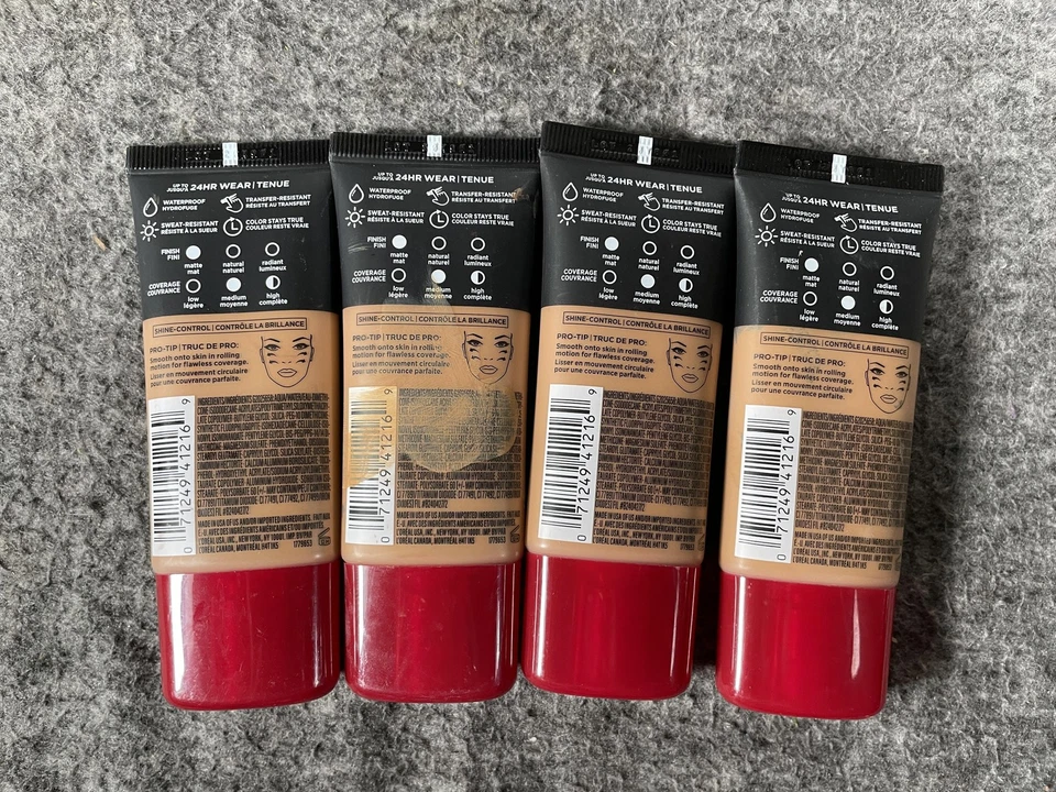 L'Oreal Paris Infallible Pro-Matte Foundation 108.4 Golden 1oz 30ml 4-Pack 24HR - Image 3 of 4