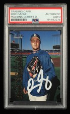 Eric Gagne Signed 1999 Fleer Tradition Update #U42 RC (PSA) - Rookie Card. rookie card picture