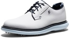 FootJoy Men's Traditions Blucher Golf Shoe White/Sky Blue/Camo