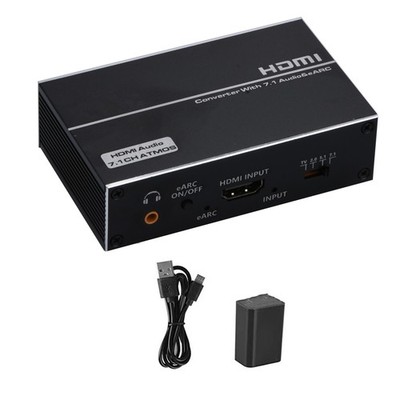 EARC HDMI 2.0 Audio Extractor 4K HDR 1 In 1 Out HDMI Splitter Audio Converter