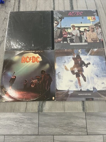 acdc rare vinyl records lot