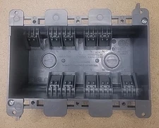 LOT OF 10 - Old work Box 3 Gang remodel box, 38 cu inch, 2 3/4" deep