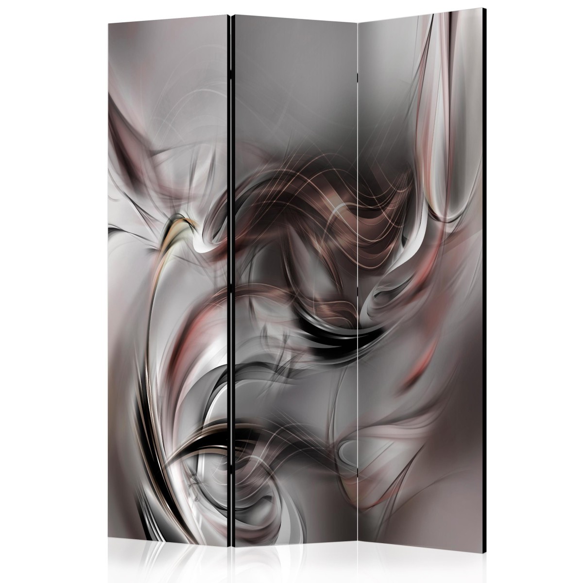 Paravent 3 volets Abstract Cloud cloison décorative en bois de pin et toile mate