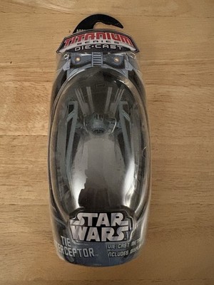 Star Wars 2006 Titanium Series DieCast  Tie Interceptor Micro Machine NIB Sealed