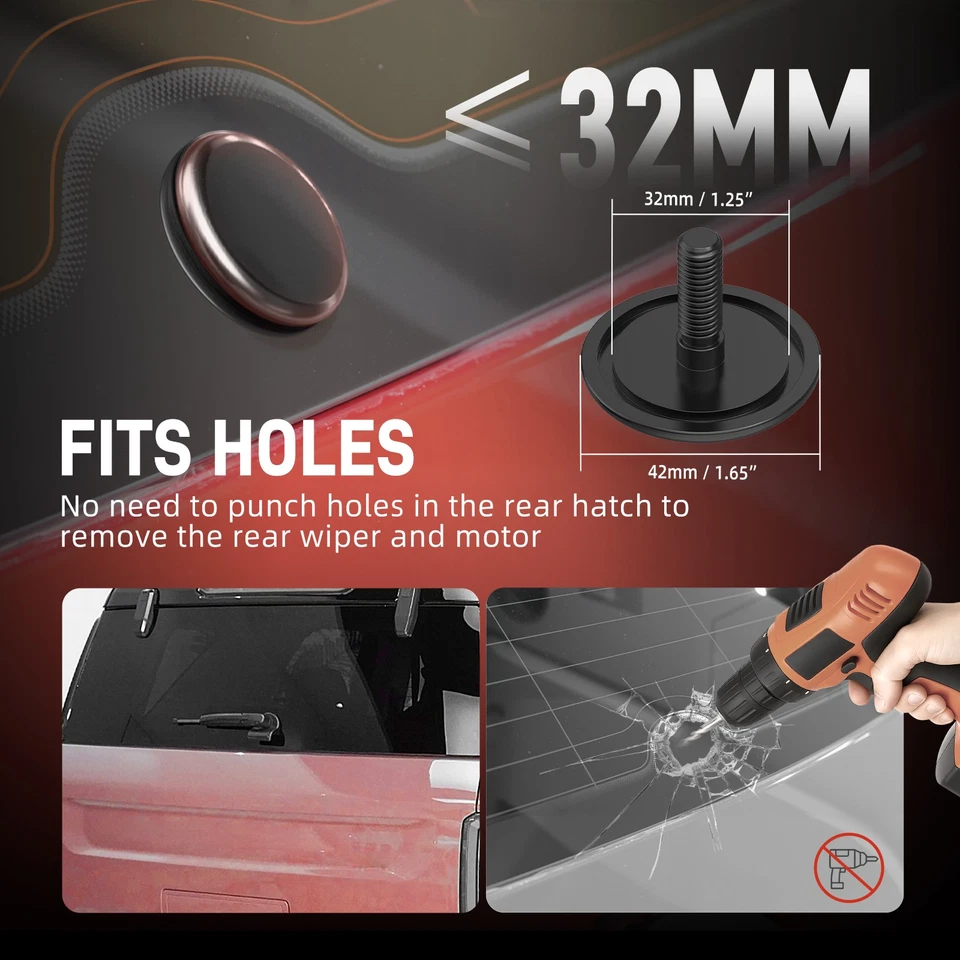 Tapa de cubierta de placa de extracción de limpiaparabrisas trasero para Subaru Forester XT 04-08 Outback XT 05-09 Foto 3 de 4