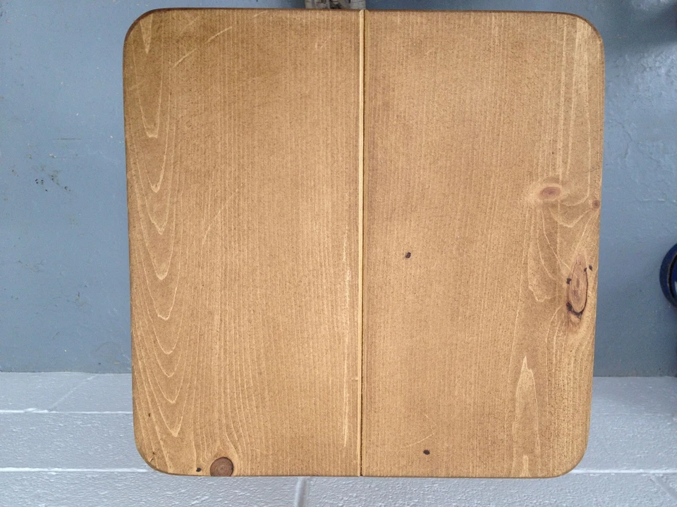 Rustic Heavy Duty Chunky Pine Bar/ Kitchen  Stool (Can be made to any size) - Image 3 of 4