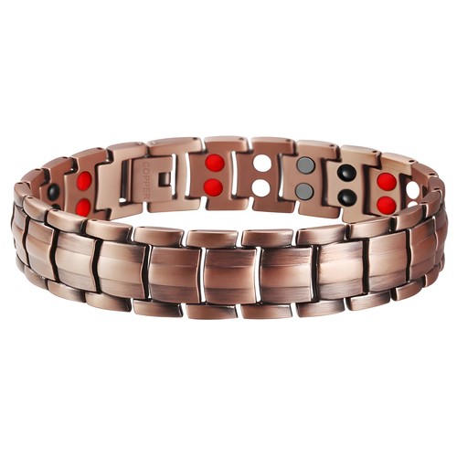 Kupfer Magnet Armband Kette Glied Vintage Stil Klasse Mode Herren Damen Geschenk - Bild 11 von 45