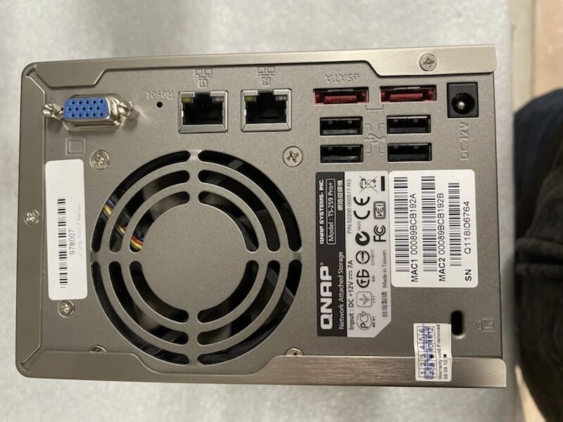 QNAP SYSTEMS TS-259 PRO+ NETWORK ATTACHED STORAGE NO HDD NO tested  - Image 2 of 3