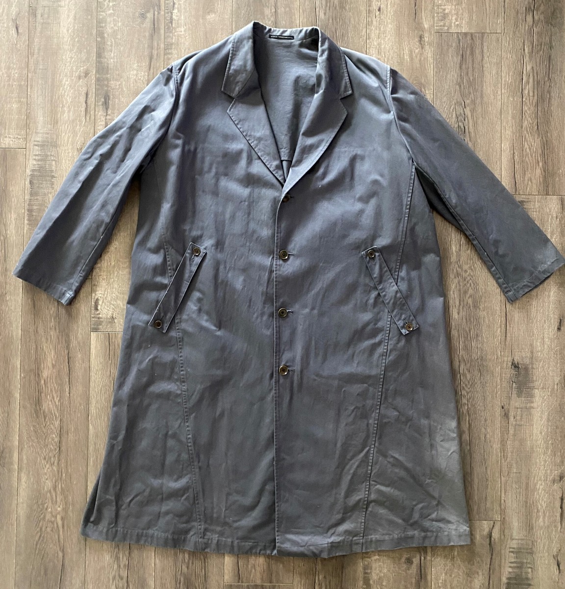 1980’s Y’s yohji yamamoto vintage coat Vintage Yohji Yamamoto Cotton Trench Coat Jacket Y's For Men