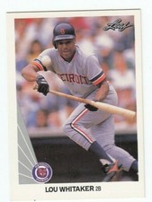 Lou Whitaker 1990 Leaf ML Baseball Lot of 9 Cards # 34 Great For Autographs