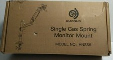 HUANUO Single Monitor Stand - Gas Spring Single Arm Monitor Desk Mount 27"