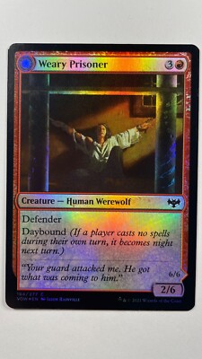 MTG Innistrad Crimson Vow Weary Prisoner Foil 184/277 Magic the Gathering