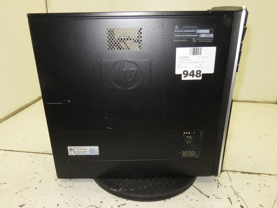 HP Pavilion p6627c Desktop Computer AMD Athlon 2 x4 4GB Ram No HDD/Side Panel - Image 2 of 4