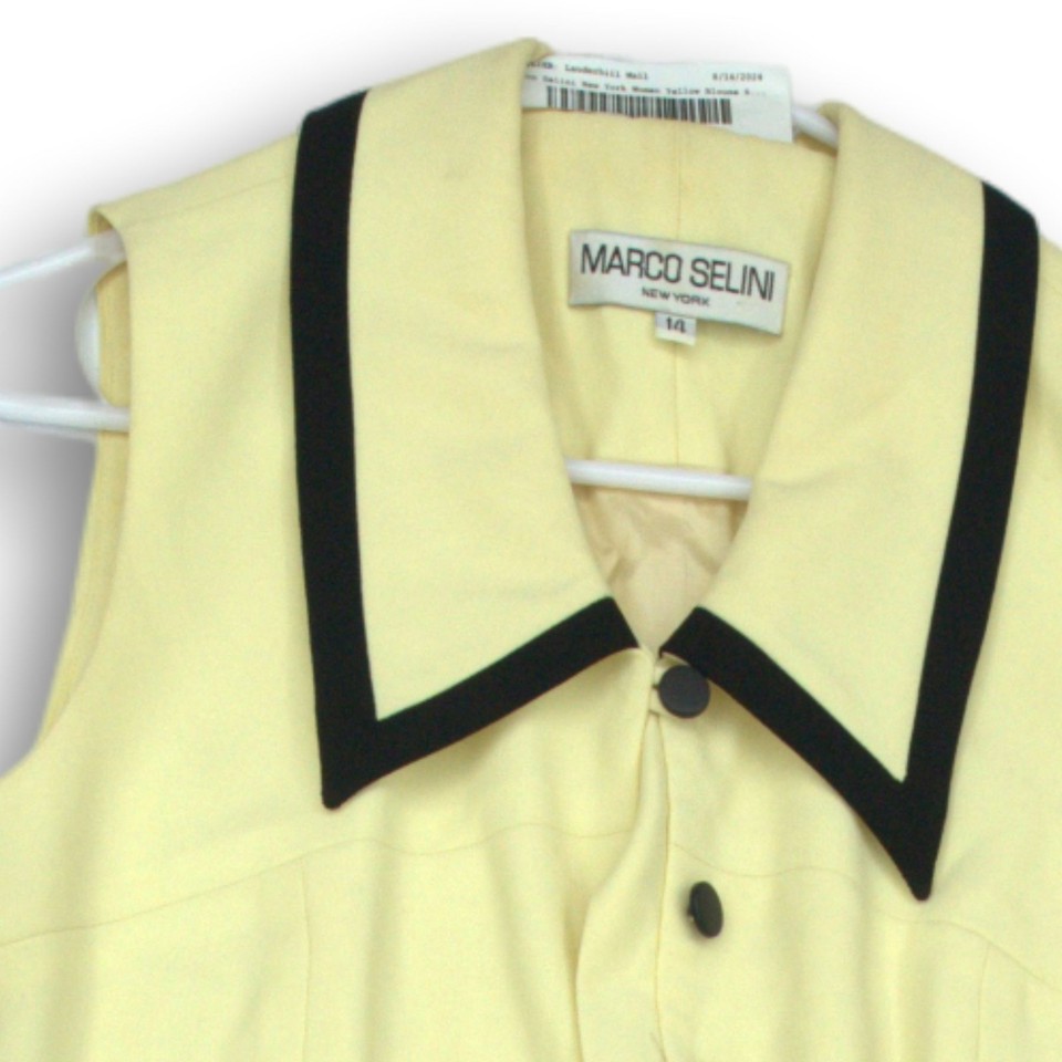 Marco Selini New York Womens Yellow Vest Size 14 eBay