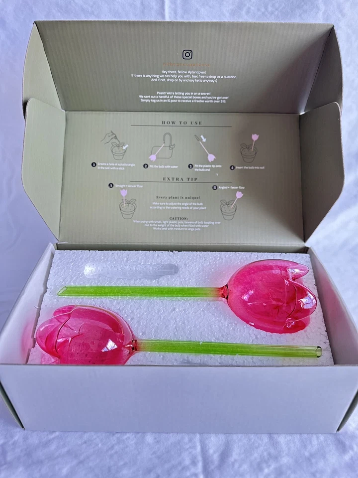 Большие розовые луковицы для полива тюльпанов Green Alcove - (2 луковицы и 2 наконечника) - Изображение 2 из 3