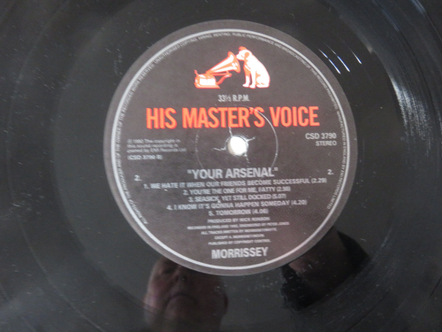 MORRISSEY Your Arsenal HIS MASTER'S VOICE ORIGINAL UK 1ST PRESS VINYL LP CSD3790 - Imagen 11 de 13