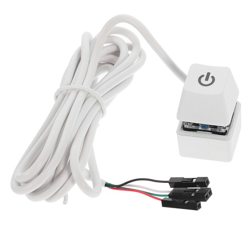 PC Power Button Desktop PC Computer Case Button Computer Host Button with Cable - Afbeelding 6 van 12