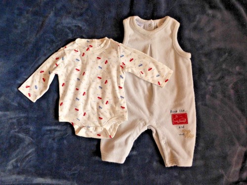 Jungen Zweiteiler Outfit Hose Langarmshirt Baby Cars blau Cherokee 6 Monate  - Bild 3 von 6