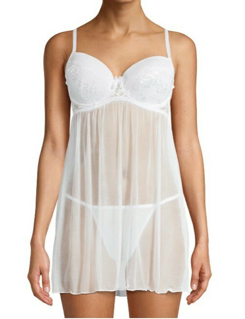 babydollページ CosmoStyle by Cosmopolitan Women's Lace Trimmed Babydoll