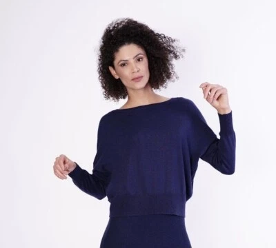 1StAmerican Pull Col Roulé Cachemire Soie Femme Pull Manches Longues Over Fit - Photo 1/4