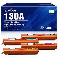 130A 4-Pack Compatible CF350A Toner for HP Laserjet Pro MFP M176N BK/C/M/Y 