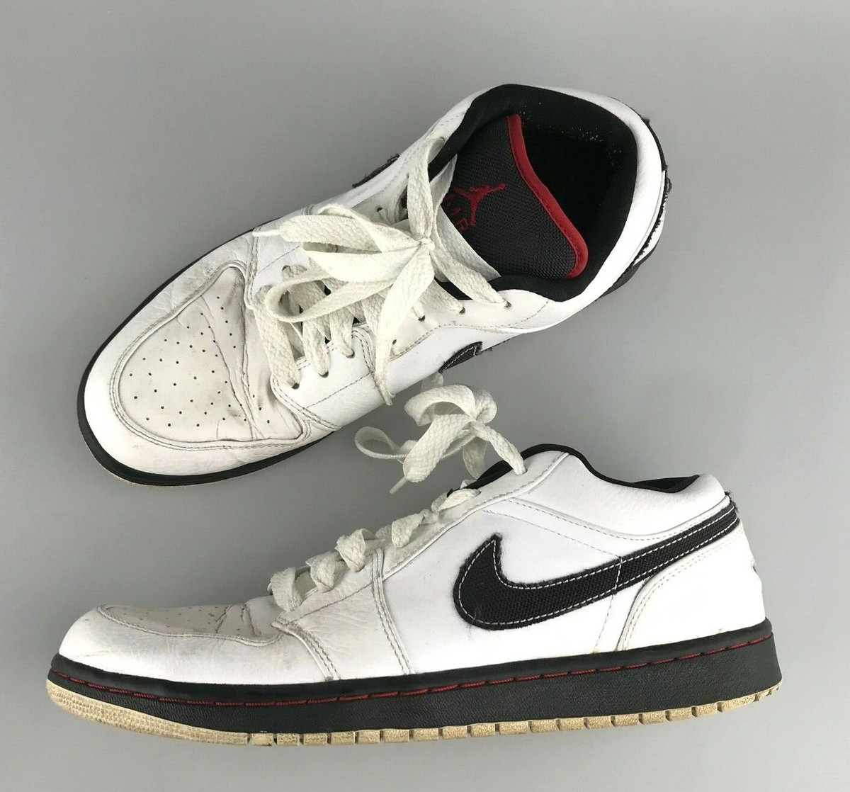 Nike Air Jordan 1 Phat Low Size 10 US 338145-161 White Black