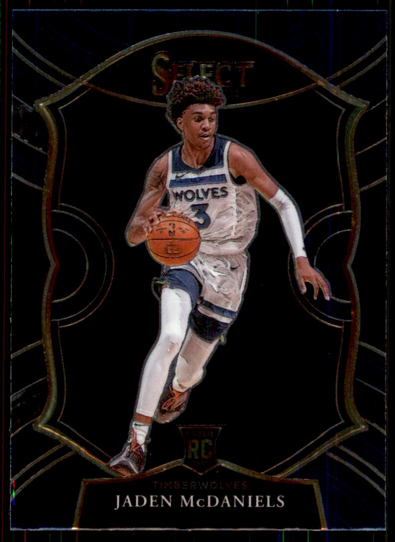 2020-21 Panini Select Concourse Blue Jaden McDaniels RC Timberwolves #88