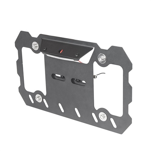D-ring Mount License Plate Bracket w/Led Light for Jeep Front or Rear Bumpers - Picture 7 of 12