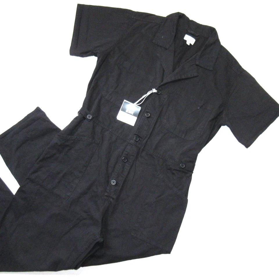 com etiquetas Novo com etiquetas Pistola Grover em algodão preto desbotado terno de campo relaxado G1N - Imagem 3 de 4