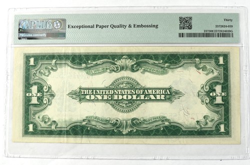 1923 $1 Large Silver Certificate FR237 Speelman/White PMG 30 EPQ VF & Embossing - Picture 2 of 2