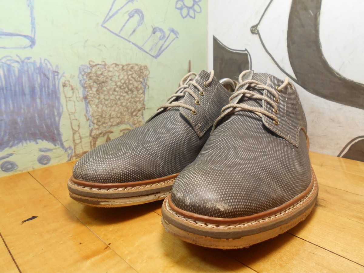 Timberland Gray Leather Oxfords Men display picture 2