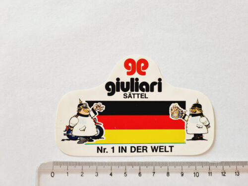 ADESIVO GIULIARI SATTEL N.1 IN DER WELT GERMANY STICKER AUTOCOLLANT VINTAGE 80s - Bild 1 von 1