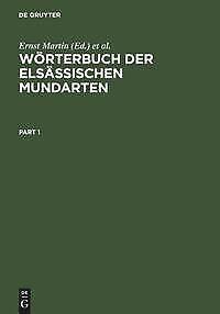 Wörterbuch der elsässischen Mundarten | Buch | 9783110033380 - Lienhart, Hans