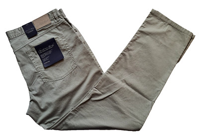 Christian Berg 5 Pocket Jeans 27/56 W40 L32 BW El. leicht h.grau Print UVP59,99 